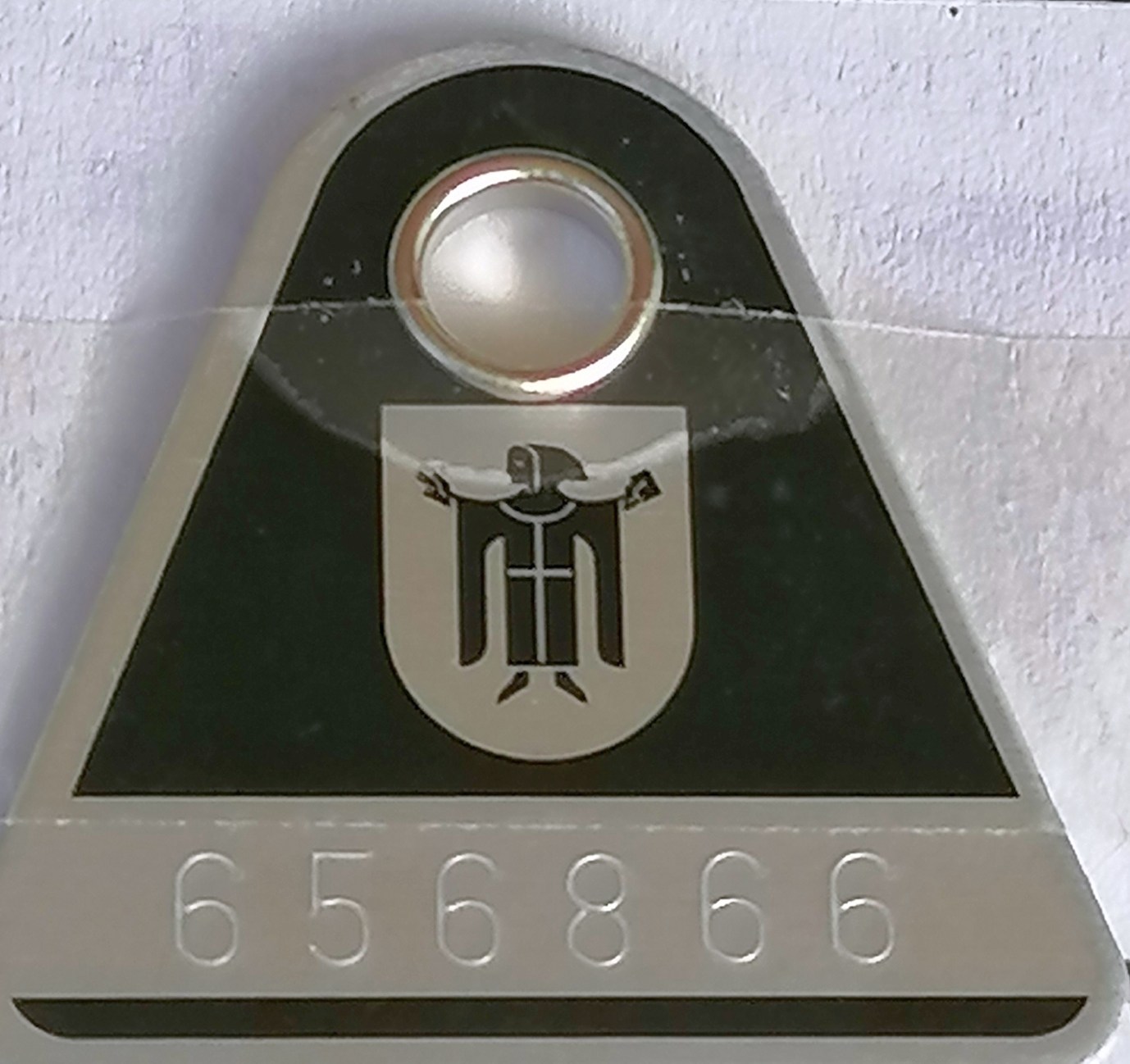 Steuerplakette der Stadt
München